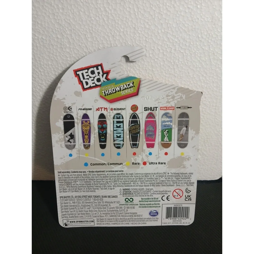 Tech Deck Throwback Series Ultra Rare Santa Cruz Longboard Fingerboard